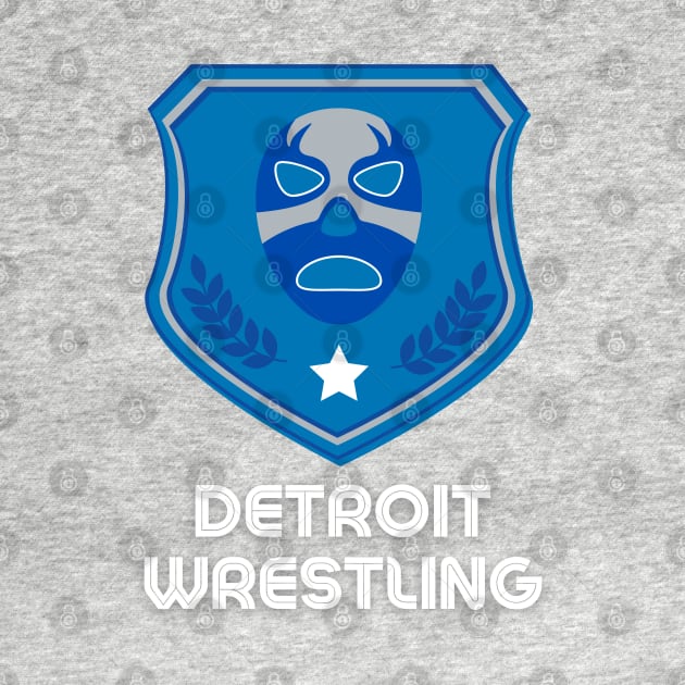 Detroit Wrestling "Hilo Blue" by DDT Shirts